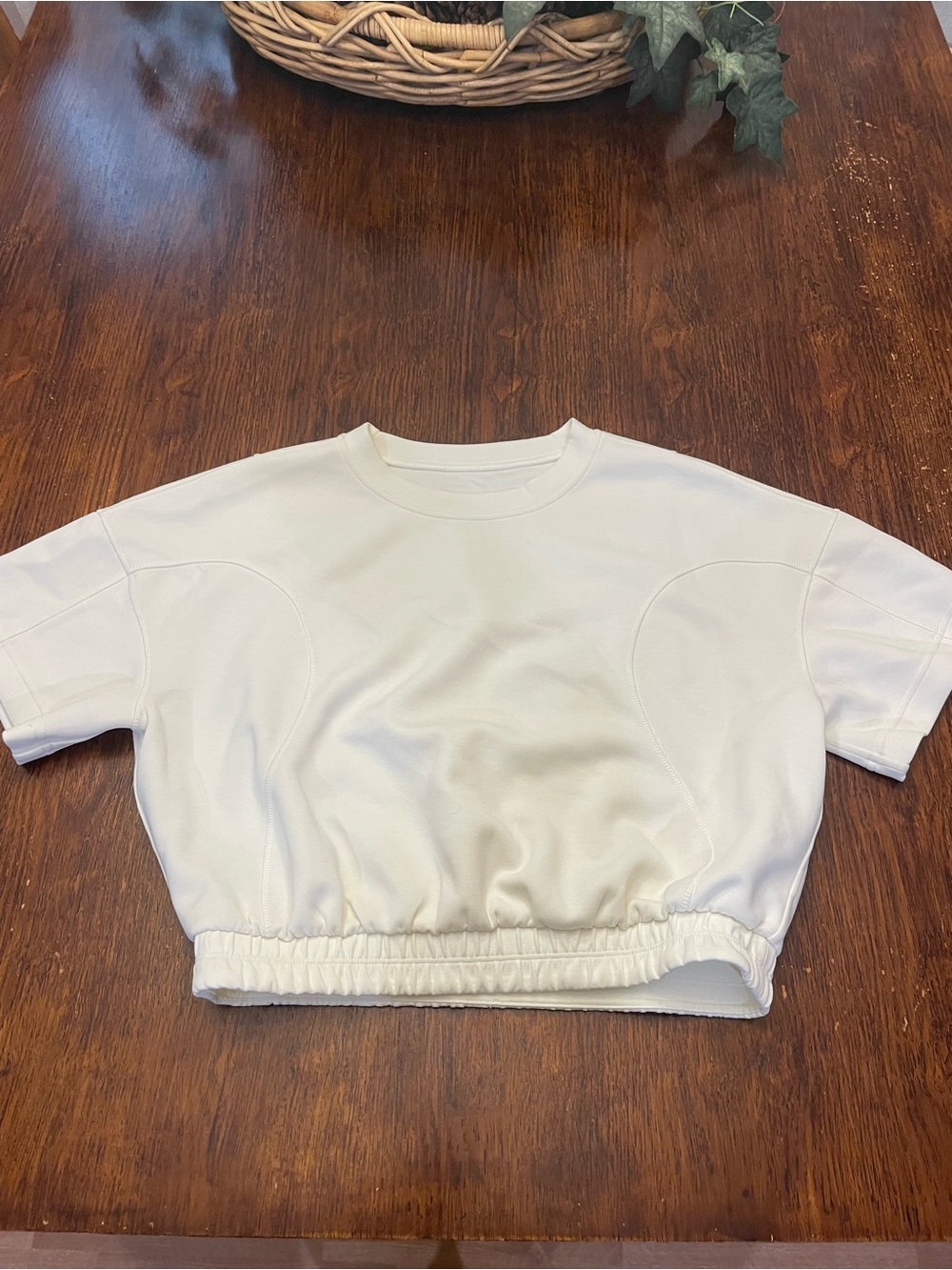 lululemon athletica soft stream gathered tee ivory 6
